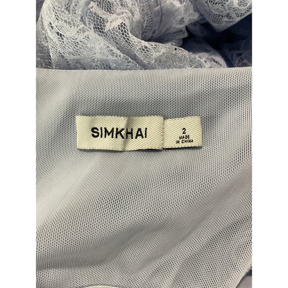 Simkhai 'Gertrude' Blue Polyester Gown Size 2 - Picture 5 of 5